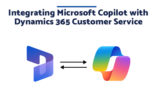 Graphic depicting integration of Microsoft Copilot with Dynamics 365