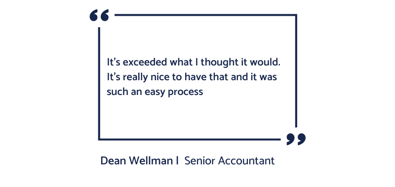 Customer testimonial - Dean Wellman, Senior Accountant, Spalon