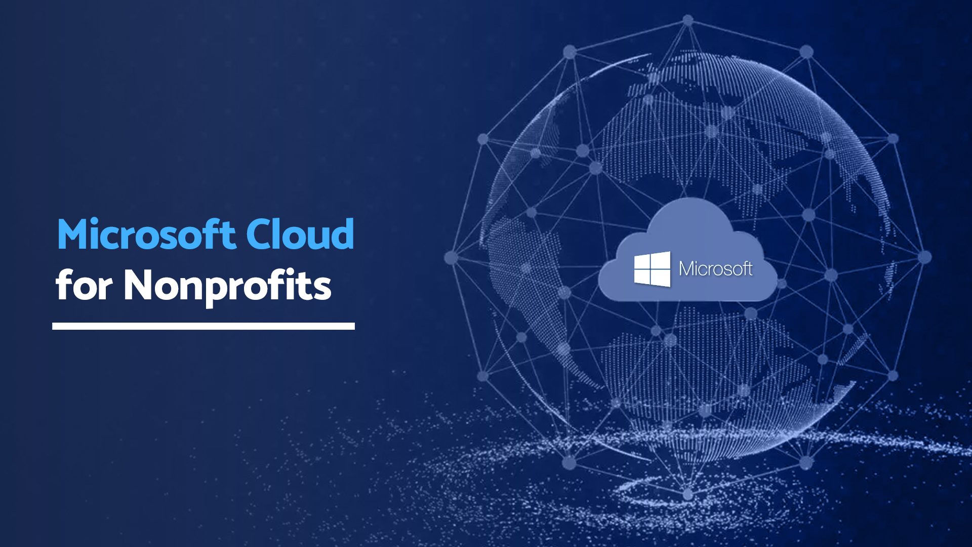 Microsoft Cloud for Nonprofits graphic. Boyer & Associates optimizes nonprofit operations with tailored cloud solutions.